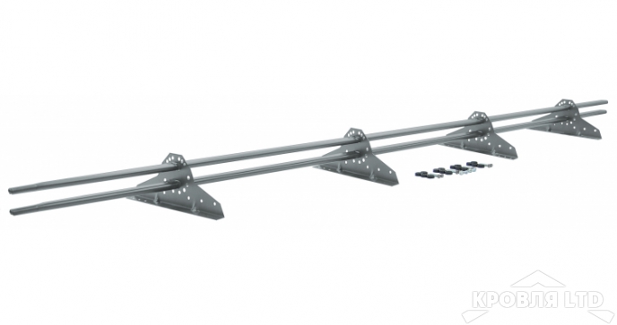 Снегозадержатель NEW трубчатый Grand Line RAL 7004 3м