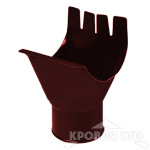 Воронка для водостока Foramina PUR 125/100мм RAL 3005 красное вино