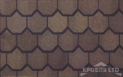 Гибкая черепица Certain Teed коллекция Carriage House Shangle цвет Brownstone