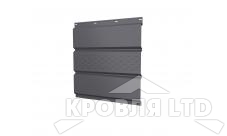Софит тройной металлический центральная перфорация, Полиэстер RAL 7004 сигнальный серый, толщина 0,45