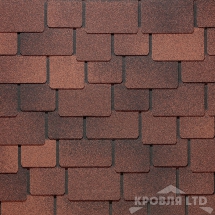 Гибкая черепица Дёке серия LUX коллекция САППОРО цвет Кофе
