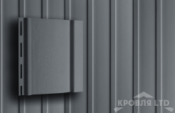 Вертикальный сайдинг GL двухслойный графит 3,0 м