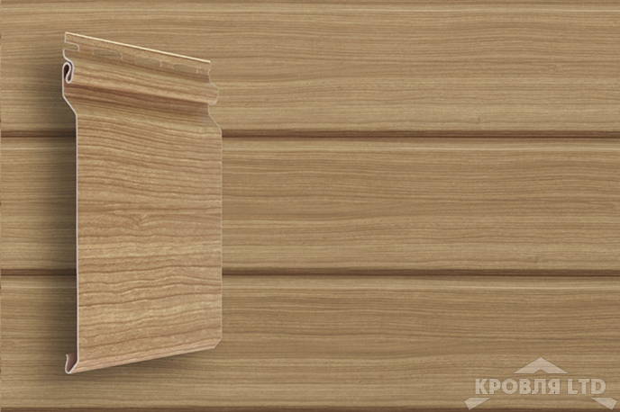 Сайдинг виниловый GL Natural-Брус Tundra  клен  3,0 м