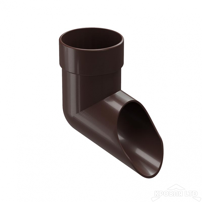 Наконечник трубы (отмёт) для водостока Деке Люкс  шоколад
