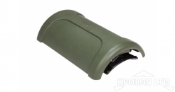 Коньковый элемент Vilpe PELTI - KTV/HARJA цвет зеленый для металлических кровель