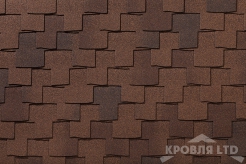 Гибкая черепица Roofshield  серия Premium Фьюжн Мускатный орех.