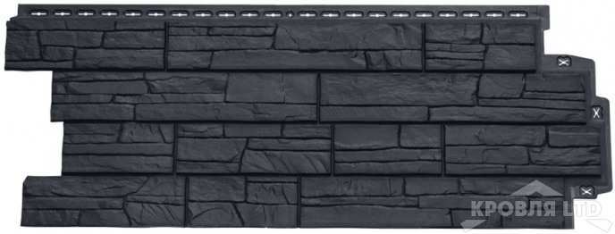 Фасадная панель Grand Line Сланец Classic графит