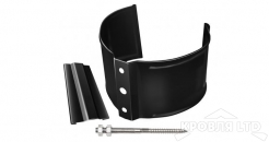 Кронштейн трубы на кирпич Грендлайн 90мм RAL 9005 черный