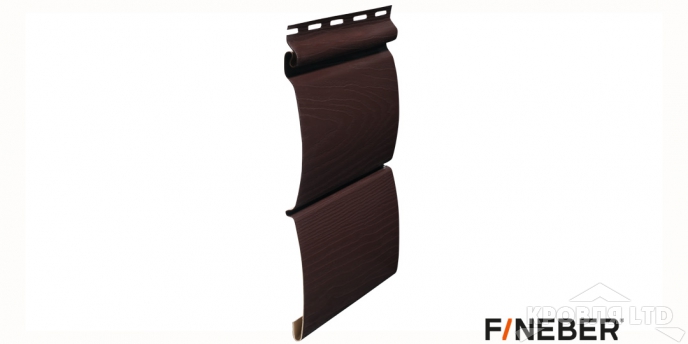 Cайдинг STANDART  FINEBER BLOCKHOUSE EXTRA ACRYLIC темный дуб