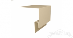 Планка околооконная сложная 200x50, Полиэстер RAL 1015 светлая слоновая кость, толщина 0,45