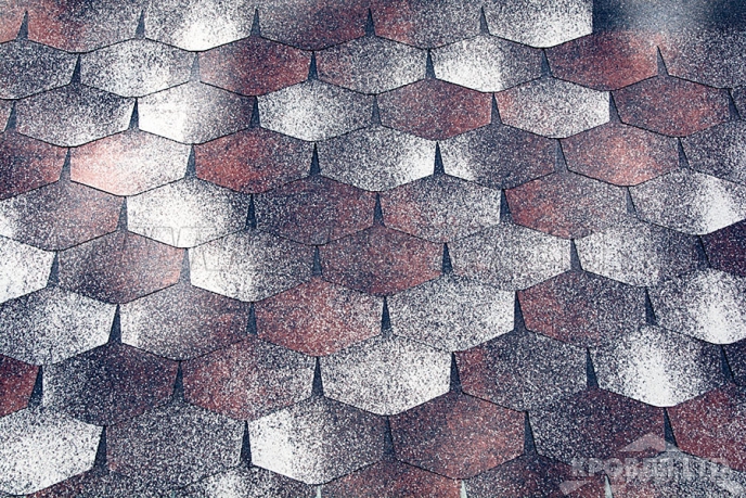 Гибкая черепица Катепал Коллекция Forte цвет Сахара