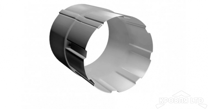 Соединитель трубы Грендлайн 90 мм RAL 9005 черный