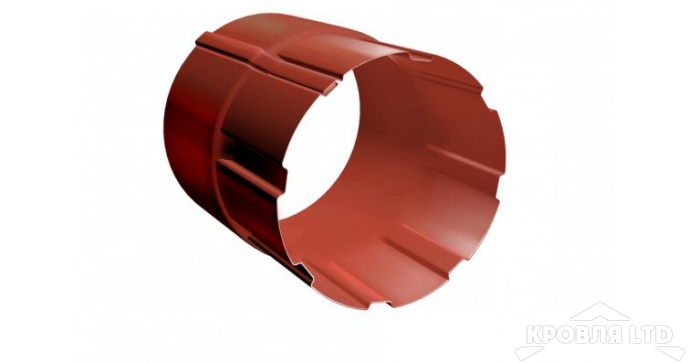 Соединитель трубы Грендлайн 90 мм RAL 8004 терракота