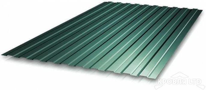 Профнастил С8, RAL 6005, толщина 0,35 для забора