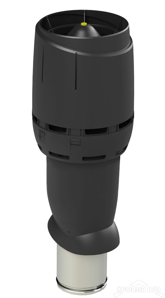 Вентиляционный выход Vilpe FLOW 160P/IS/700 цвет черный