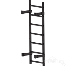 Пожарная лестница Универсальная Rofsystems П1-1, Ступень 800 мм Полиэстер RAL Цвет RAL  8019 
темный шоколад, 2,45 м