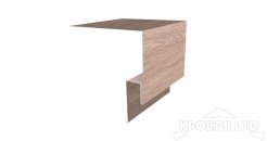 Планка околооконная сложная 200x50, под дерево White Dub, толщина 0,45