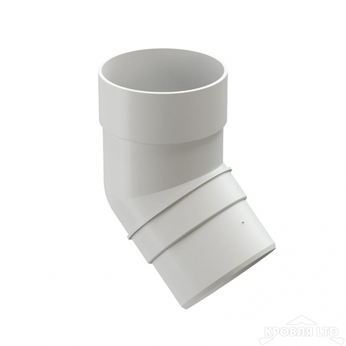 Колено трубы для водостока 45 град Деке Премиум  пломбир