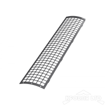ТН ПВХ D125/82 ММ РЕШЕТКА ЖЕЛОБА ЗАЩИТНАЯ 0,6М СЕРЫЙ  Rall 7024