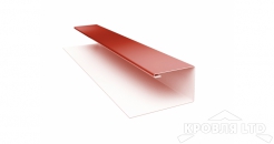 Планка J-профиль, Полиэстер RAL 8004 терракота, толщина 0,45