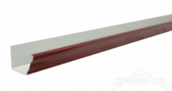 Желоб прямоугольный Vortex 3м 125мм RAL 3005 красное вино
