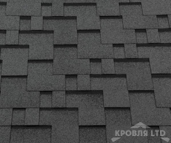 Гибкая черепица Roofshield  серия Premium коллекци Модерн цвет Серый с оттенением