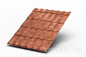 Металлочерепица Ламонтерра X,  CLOUDY Anticato, толщина 0,5