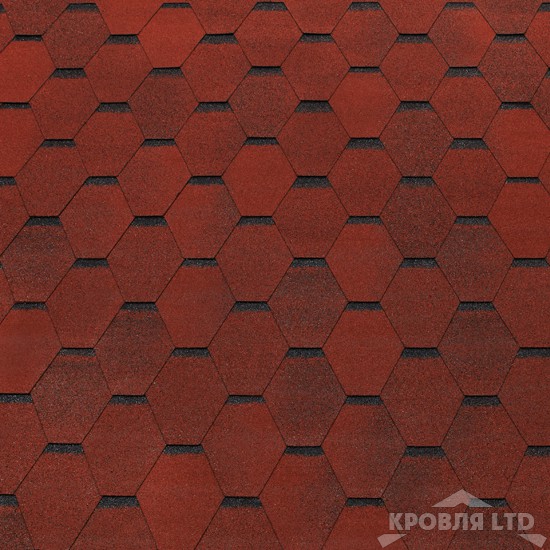 Гибкая черепица Тегола серия Категория КОМФОРТ коллекция Garda цвет Rosso 409