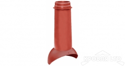 Выход вентиляции Pipe-VT KROVENT красный