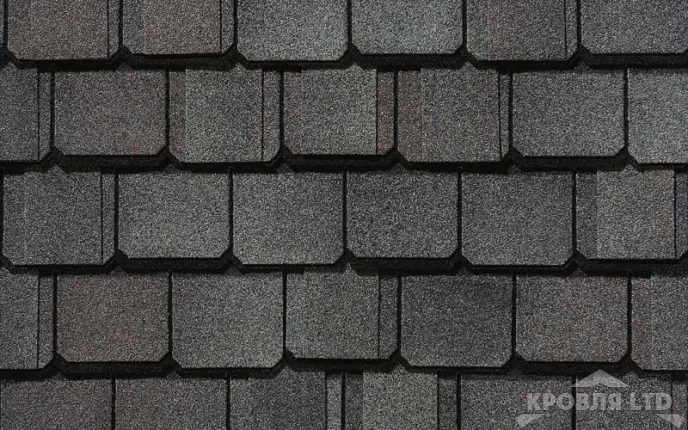 Гибкая черепица Certain Teed коллекция Grand Manor Shangle цвет Colonial Slate