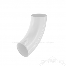 Отвод трубы для водостока Аквасистем 90мм RAL 9003 белый