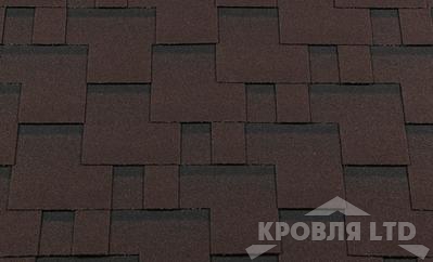 Гибкая черепица Roofshield  серия Premium коллекци Модерн цвет Каштан