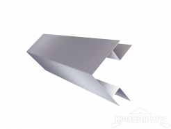 Планка угла внешнего сложного, Полиэстер RAL 7004 сигнальный серый, толщина 0,45