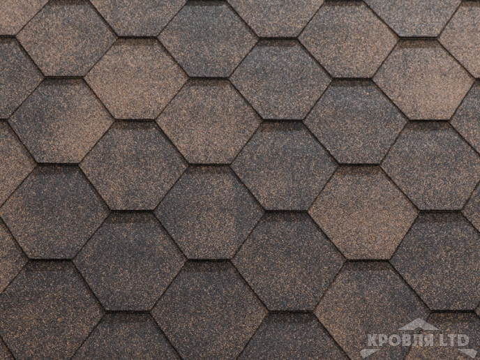 Гибкая черепица Катепал Коллекция Jazzy цвет Медный