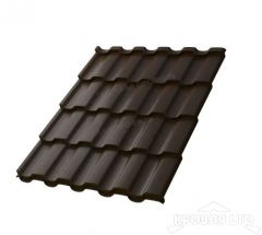 Металлочерепица Монтекристо- S , RAL 8017 Шоколад, толщина 0,5