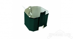 Кронштейн трубы на кирпич прямоугольный Vortex 90мм RAL 6005 зеленый мох
