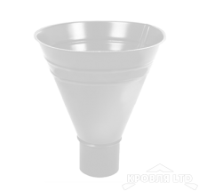 Воронка водосборная для водостока Foramina PUR  д300/100 мм RAL 9003 белый