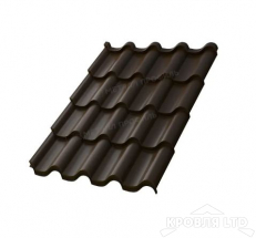 Металлочерепица Монтерроса- X , RAL 8017 Шоколад, толщина 0,5