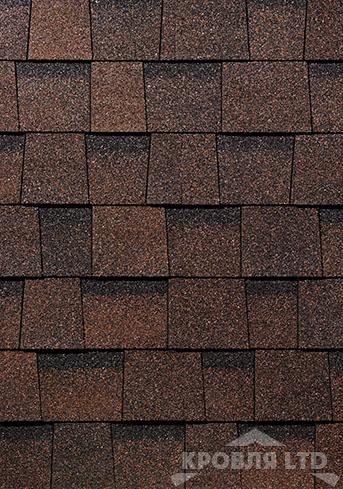 Гибкая ламинированная черепица Дёке серия EUROPA  Коллекция DRAGON цвет Темно-коричневый
