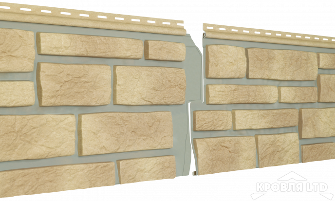 Фасадная панель Ю-ПЛАСТ  Стоун Хаус S-Lock Таганай Речной