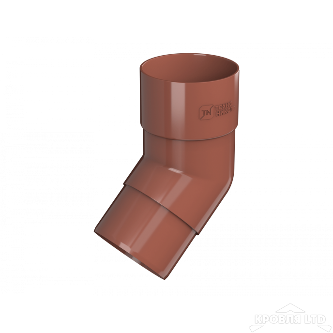 ТН ПВХ D125/82 ММ КОЛЕНО ТРУБЫ 108° КРАСНЫЙ Rall 8004