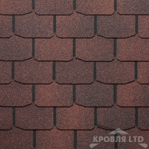 Гибкая черепица Дёке серия PREMIUM коллекция Цюрих цвет Чили