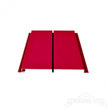 Софит  двойной металлический полная перфорация , Полиэстер RAL  3005 красное вино, толщина 0,45