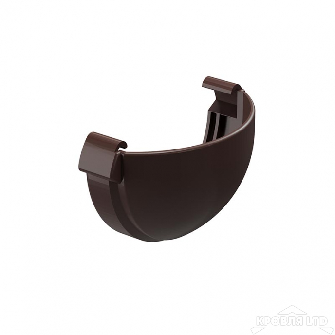 Заглушка желоба для водостока Деке Люкс  шоколад