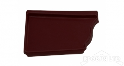 Заглушка левая Vortex 125/90 RAL 8017 шоколад