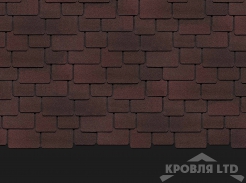 Гибкая черепица Дёке серия LUX коллекция САППОРО цвет Зрелый каштан