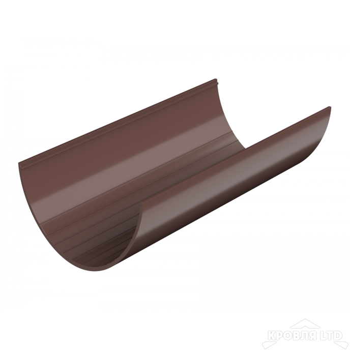 ТН ПВХ D125/82 ММ ЖЕЛОБ (1,5 М) КОРИЧНЕВЫЙ  Rall 8017