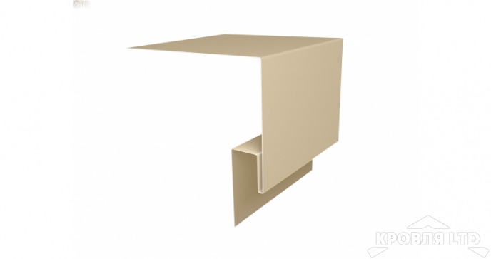 Планка околооконная сложная 200x50, Полиэстер RAL 1015 светлая слоновая кость, толщина 0,45