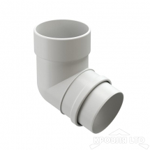 Колено трубы для водостока 72 град Деке Люкс  пломбир