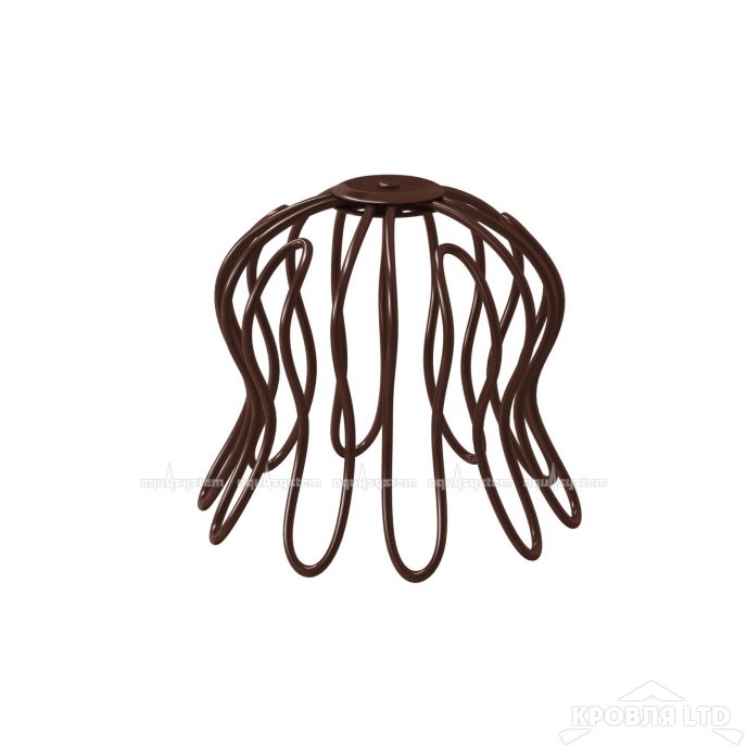 Сетка воронки для водостока Паук Аквасистем150/100 RAL 8017 шоколад 